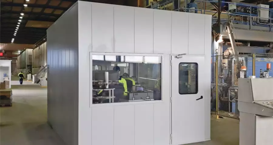 Noise refuge soundproof cabin in factory