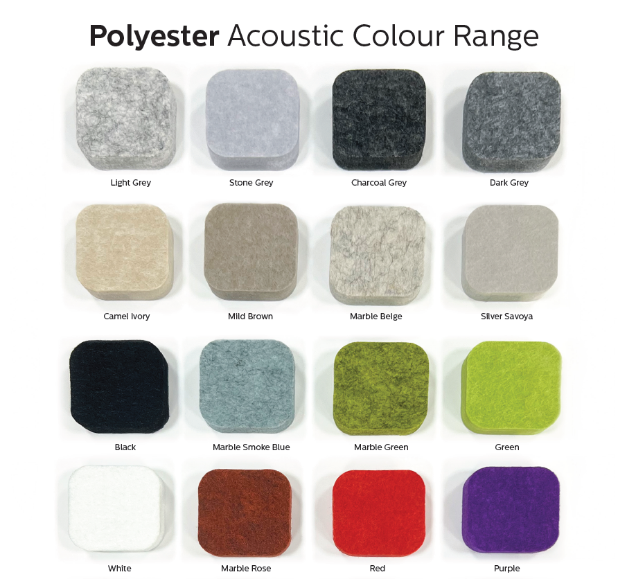 acoustic polyester colour chart