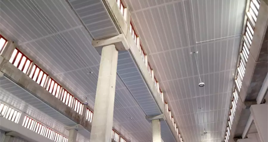 AC50 installed on a factory ceiling