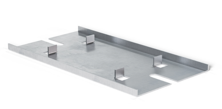 mm floor securing plate