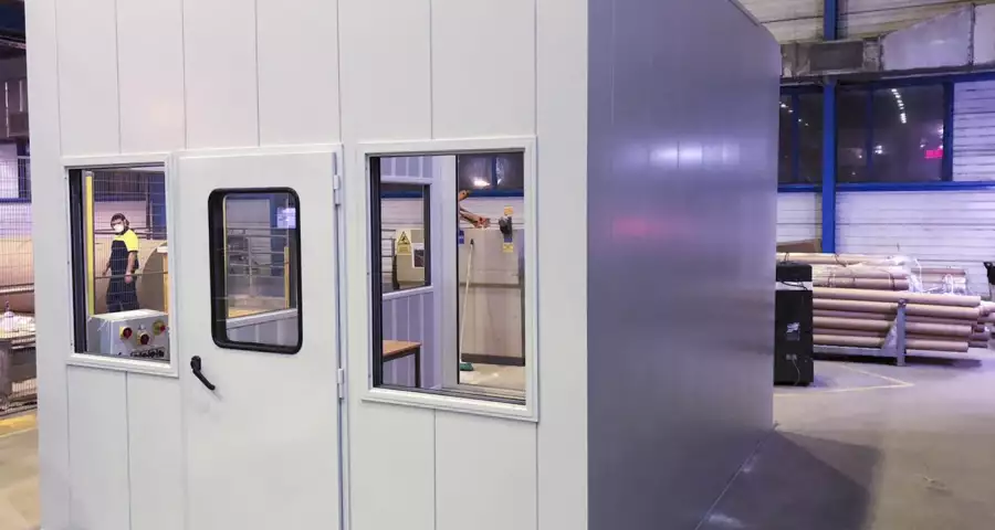 AC80 modular Soundproof cabin in factory