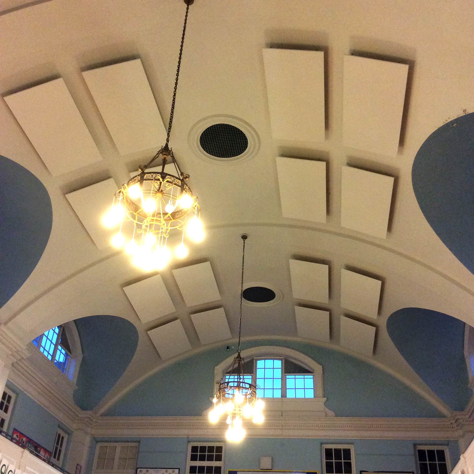 village hall acoustic panels installed