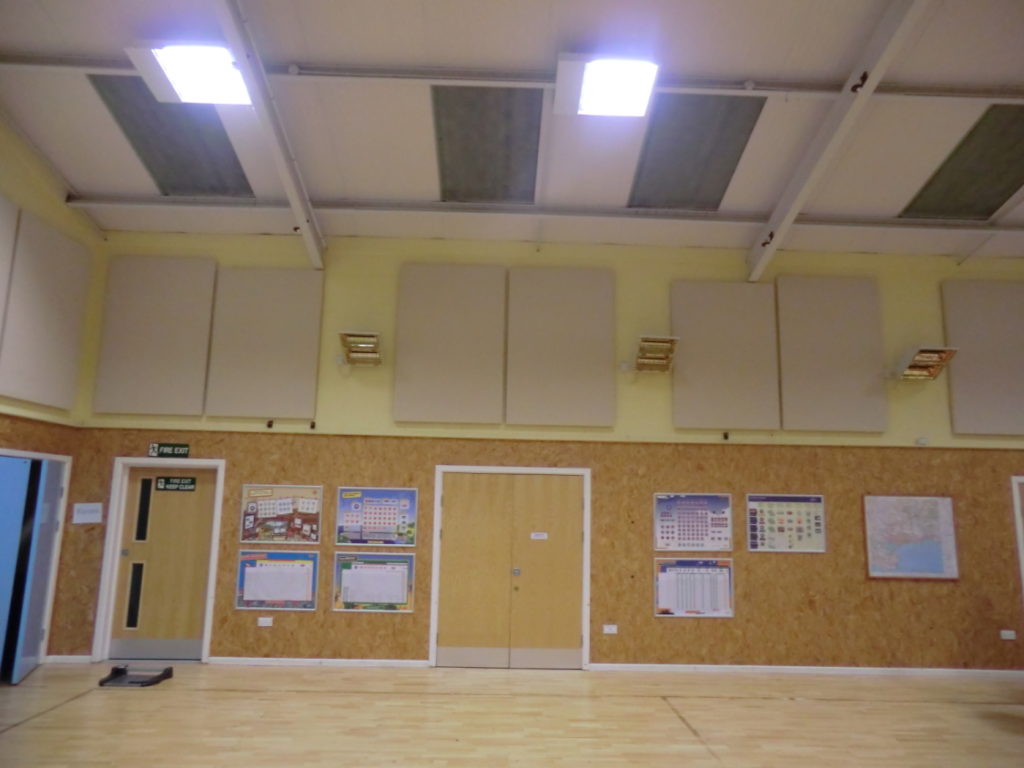 reducing noise in sports halls