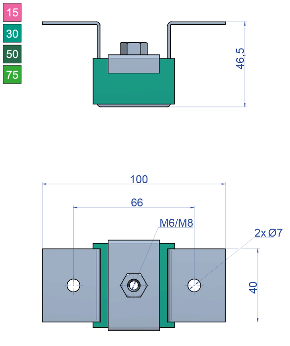 technical drawing Acoustik1 type B