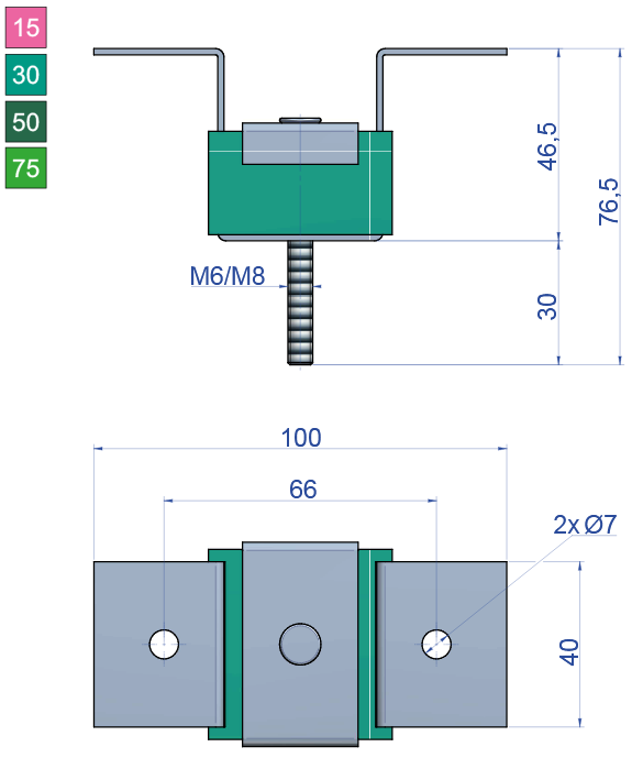 technical drawing acoustik1 type A