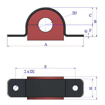Acoustic Pipe Clamp Single