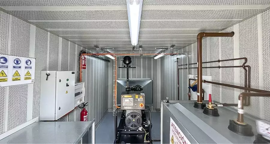 plant room lined with AC50