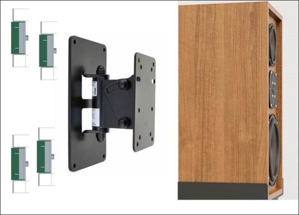 speaker isolation wall brackets