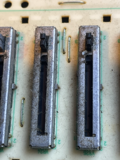 roland jd800 dirty faders before cleaning