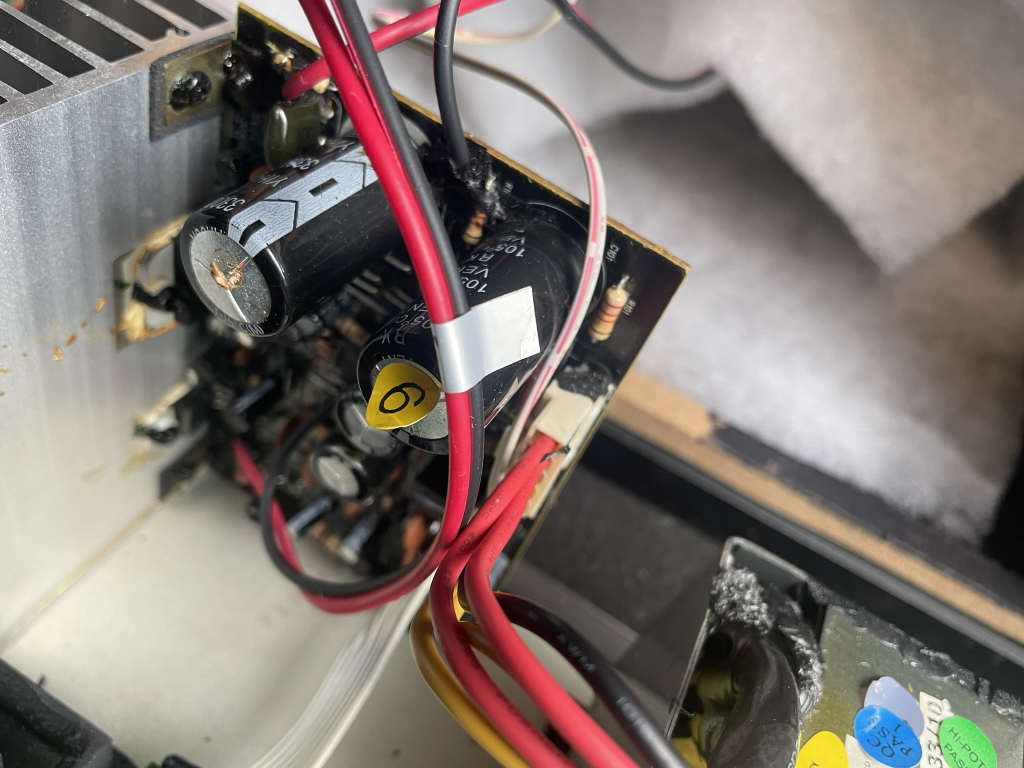 KRK Rokit capacitor venting electrolyte