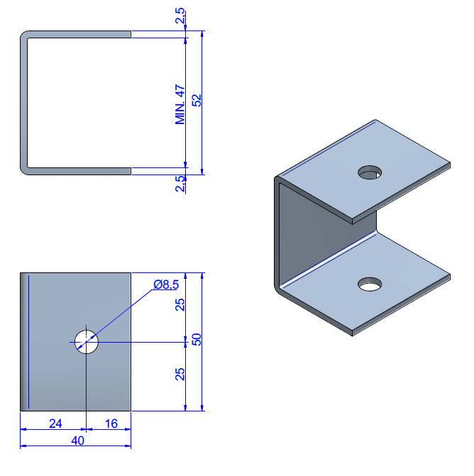 Gypframe MF7 isolation support bracket technical