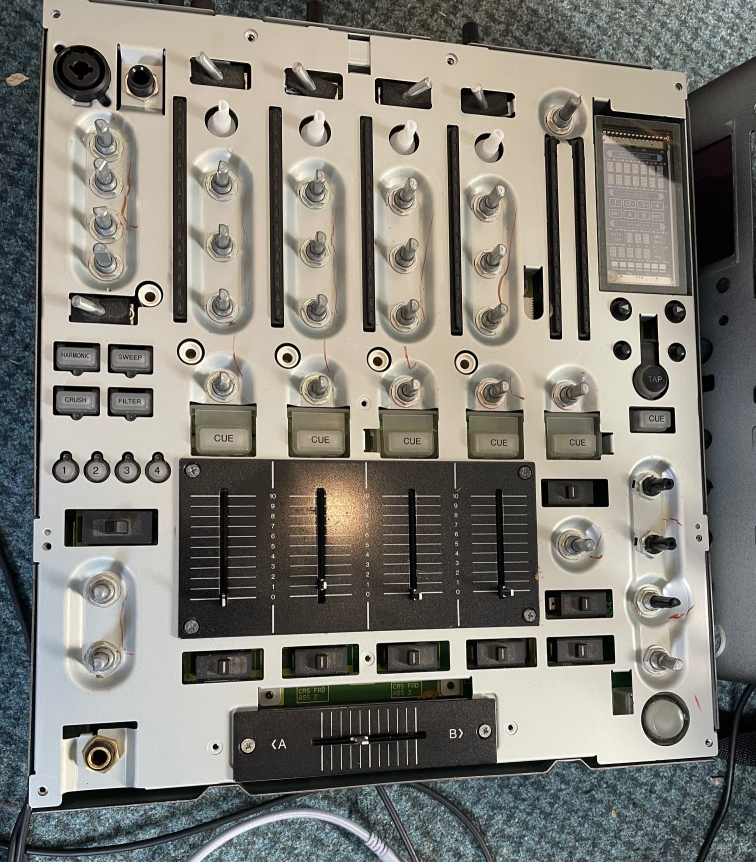 pioneer djm800 removed front panel