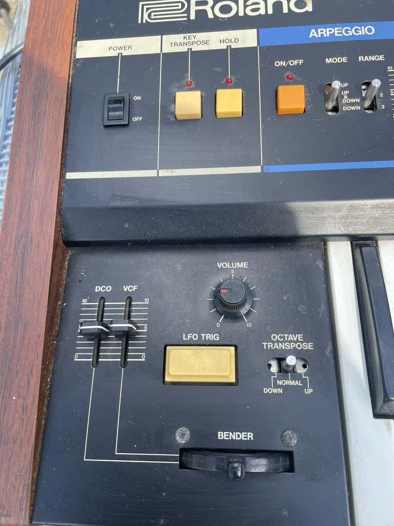 juno60 bender board before refurbishment