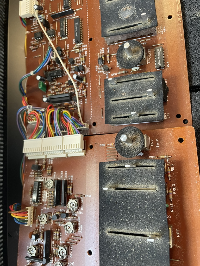 juno60 dust covers covered in dust