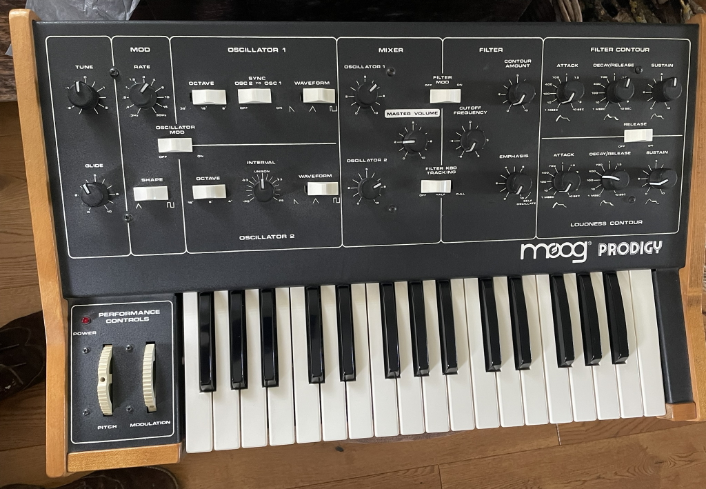a very clean moog prodigy