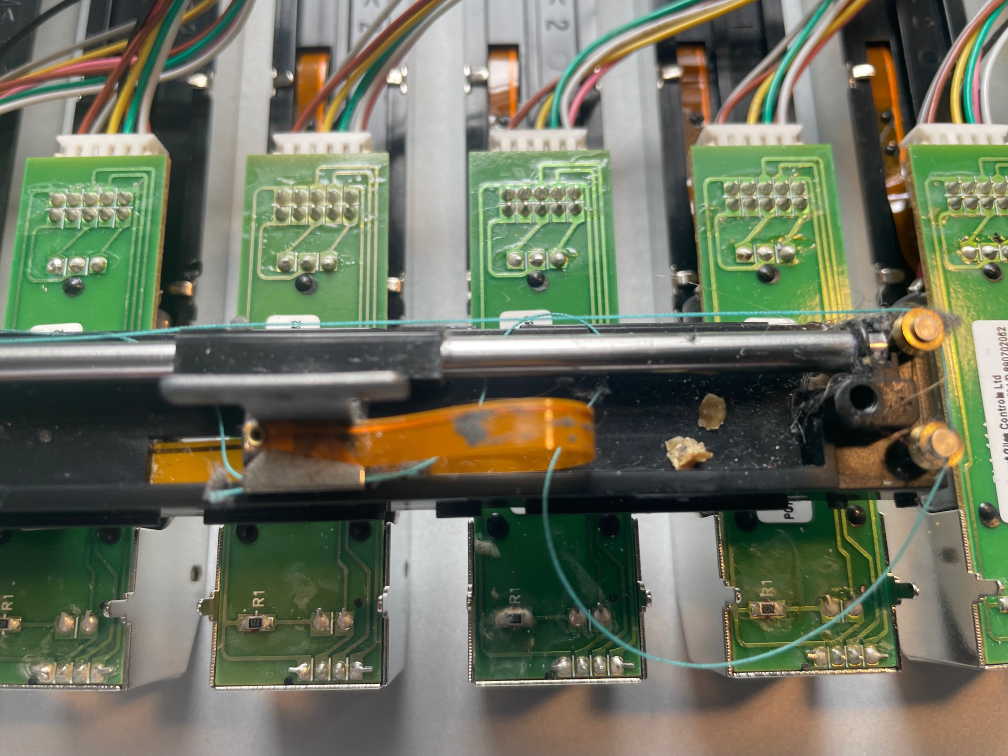 mackie control universal fader full of debris