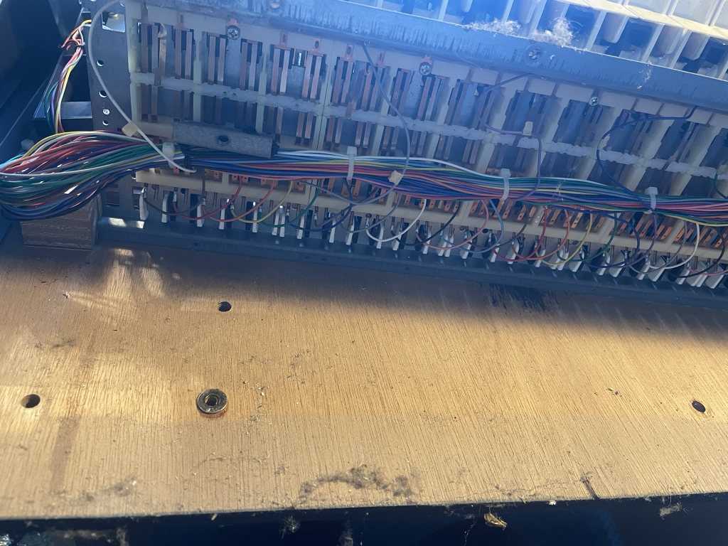 korg delta underside of keybed