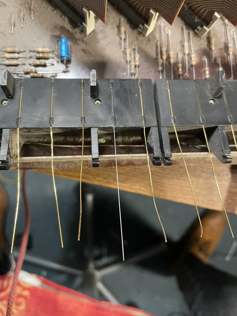 Philips Philicorda new contact wire installed 2