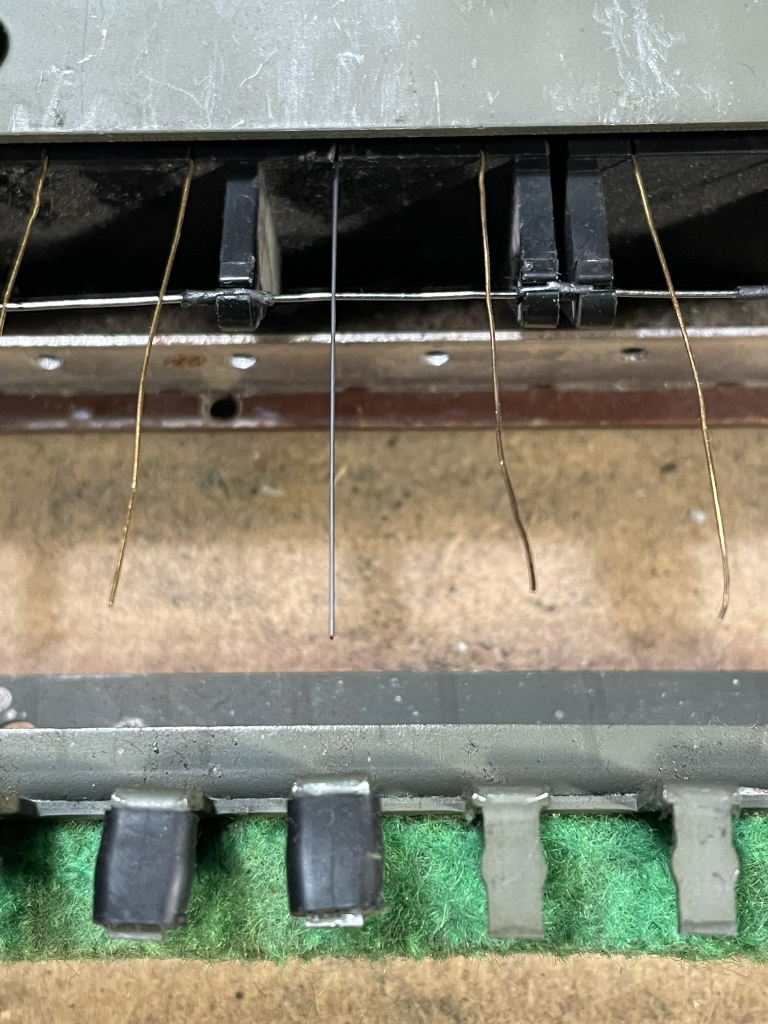 Philips Philicorda new contact wire installed