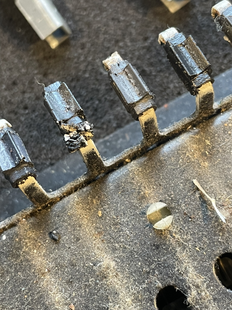 p5 old bushings still underneath replaced ones