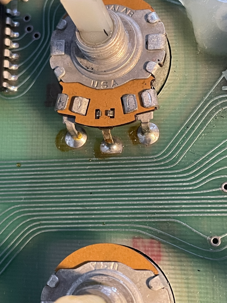 prophet5 cracked potentiometer legs