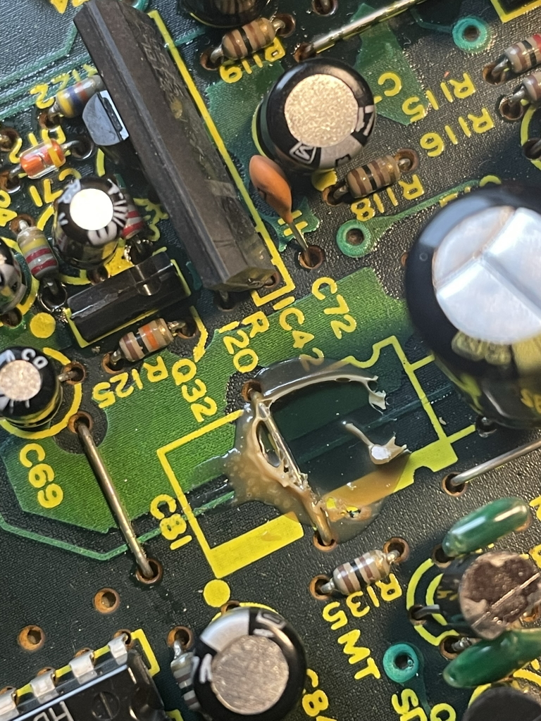 roland tr707 corrosive cap