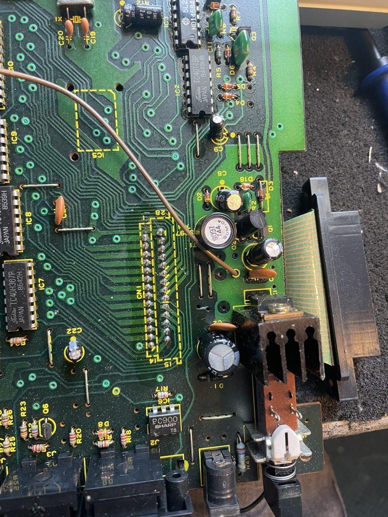 roland tr707 negative voltage coil