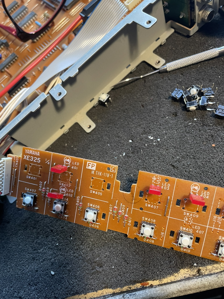 yamaha spx50D new tact switches