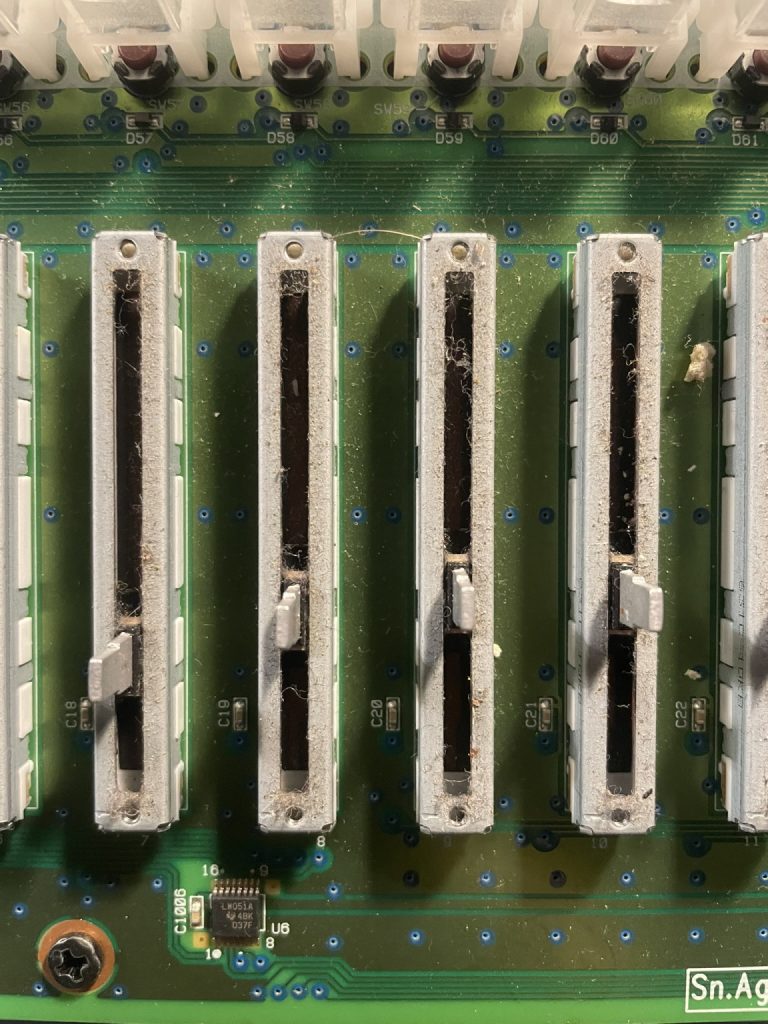 tascam 2488 dirty faders
